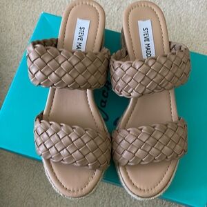 NEW Steve Madden Braided Wedge Sandals size 8